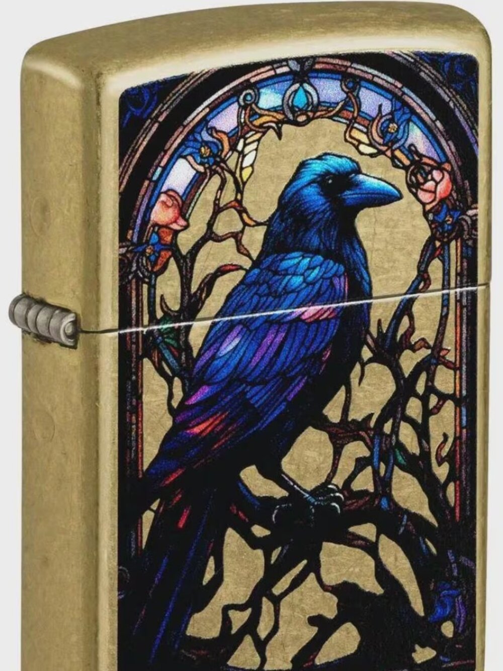 Brass Black Bird Zippo Lighter